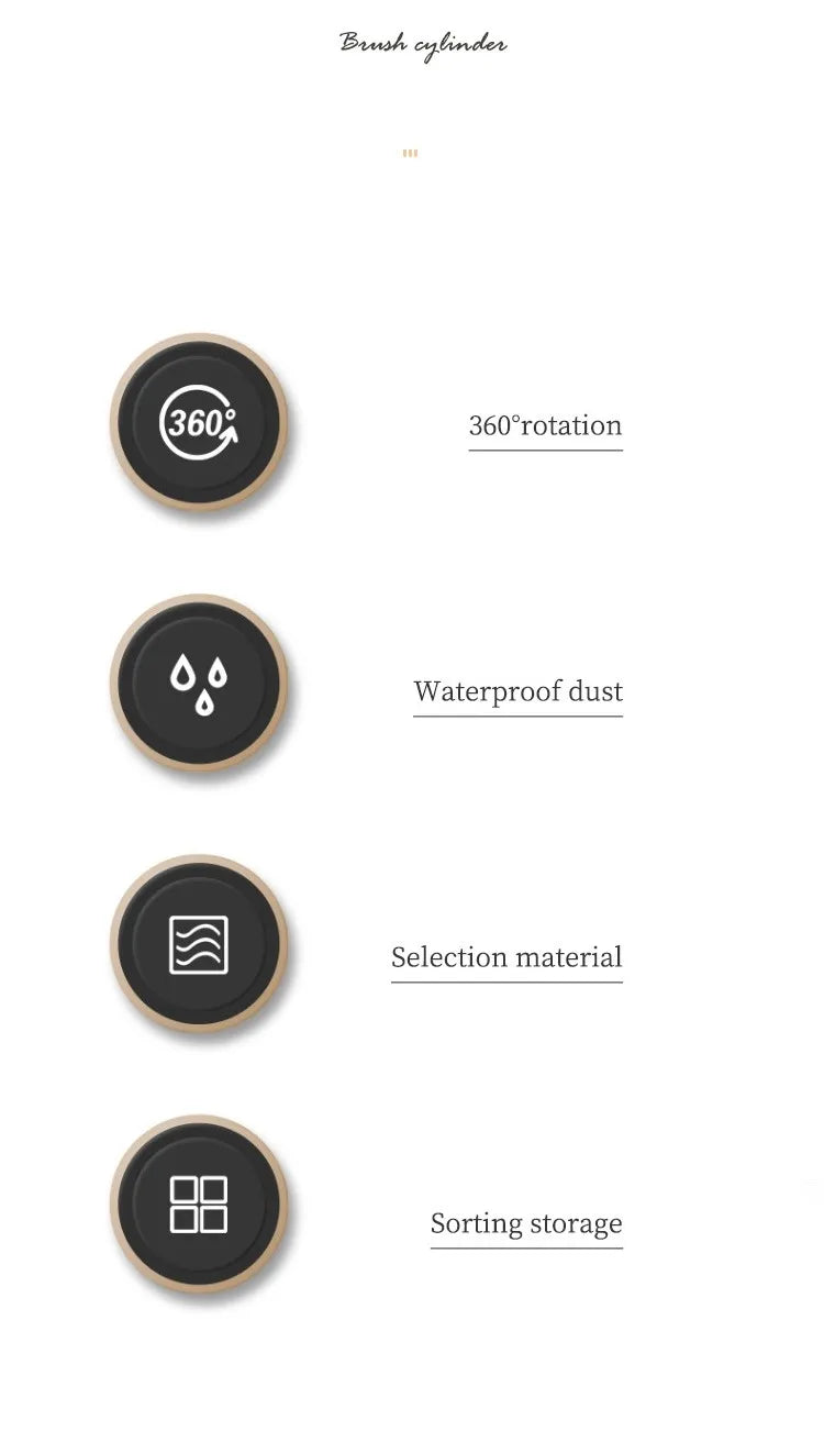 ✨ 360° Rotating Makeup Brush Holder ✨