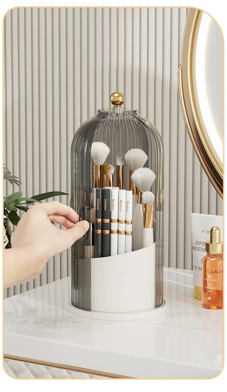 ✨ 360° Rotating Makeup Brush Holder ✨